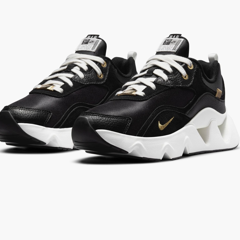 Nike Women's RYZ 365 2 Black and Gold Sneakers